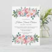 Cartes de remerciement funéraire | Jardin parfumé (Debout devant)