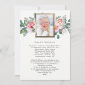 Cartes de remerciement funéraire | Jardin parfumé (Dos)