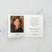 Cartes de remerciement funéraire | Jardin parfumé (Intérieur)