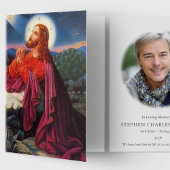 Cartes de remerciement funéraire | Jésus priant 5