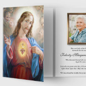 Cartes de remerciement funéraire | Jésus Sacré Coe