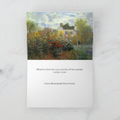 Cartes de remerciement funéraire | Le Jardin (Intérieur)