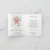 Cartes de remerciement funéraire | Madonna des Ros (Intérieur)