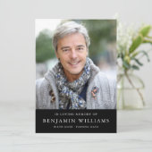 Cartes de remerciement funéraire | Mémoire d'un êt (Debout devant)