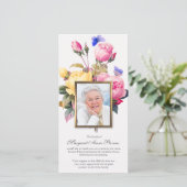 Cartes de remerciement funéraire | Papillons et Ro (Debout devant)