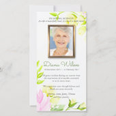 Cartes de remerciement funéraire | Pastel Roses 1 (Devant)