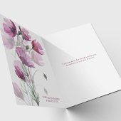 Cartes de remerciement funéraire | Pétales molles