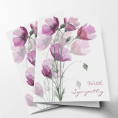 Cartes de remerciement funéraire | Pétales molles