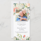 Cartes de remerciement funéraire | prairie florale (Devant)