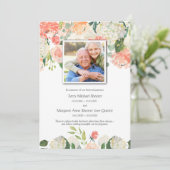 Cartes de remerciement funéraire | prairie florale (Debout devant)