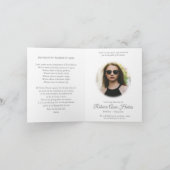 Cartes de remerciement funéraire | Prière Angel 3 (Intérieur)