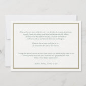 Cartes de remerciement funéraire | Roses roses Vin (Dos)