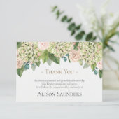 Cartes de remerciement funéraire | Roses Vintages  (Debout devant)