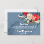 Cartes de remerciement funéraire | Scandi Floral B (Devant)