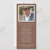 Cartes de remerciement funéraire | Sunset Golf (Dos)