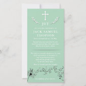 Cartes de remerciement funéraire | Symphonie cardi (Devant)