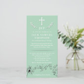 Cartes de remerciement funéraire | Symphonie cardi (Debout devant)