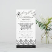 Cartes de remerciement funéraire | Symphonie de no (Debout devant)