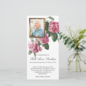 Cartes de remerciement funéraire | Tea Rose & Phot (Debout devant)