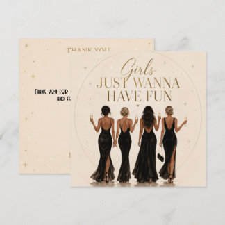 Cartes de remerciement Girls Just Wanna Have Fun