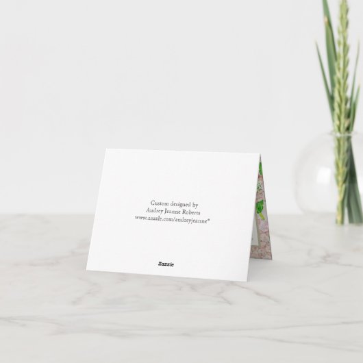 Cartes de Remerciement Hydrangea Rose Fleurs en De (Dos)