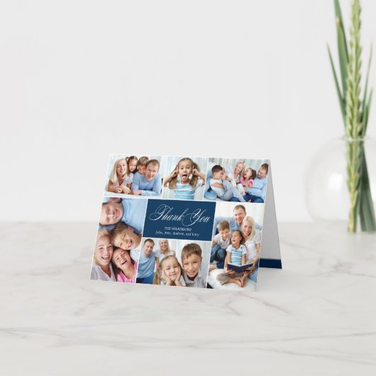 Cartes de remerciement joli collage (Devant)