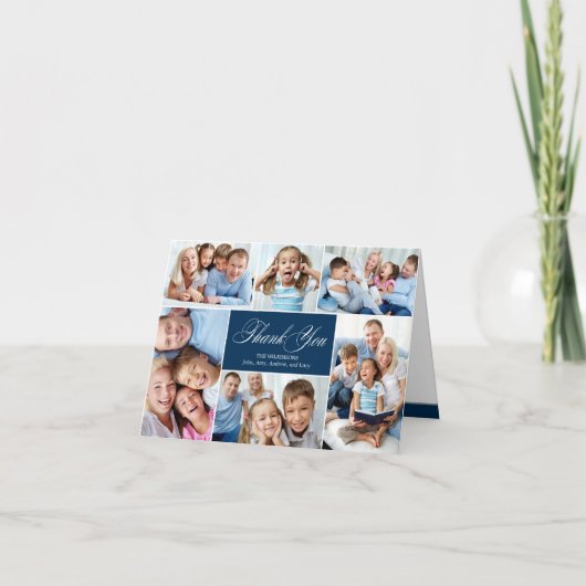 Cartes de remerciement jolies en collage (Devant)