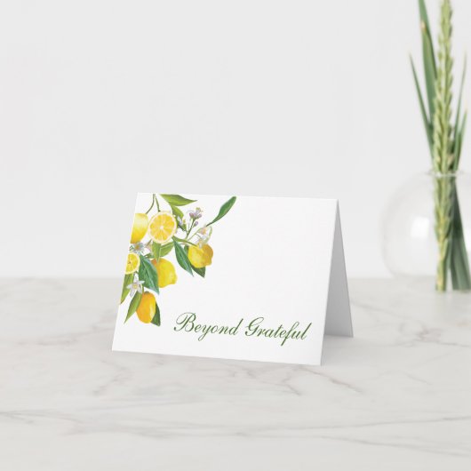 Cartes de remerciement Lemon Main Squeeze (Devant)