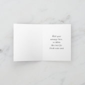 Cartes de remerciement léopard noir rose chaud (Intérieur)