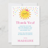 Cartes de remerciement Little Sunshine (Devant)