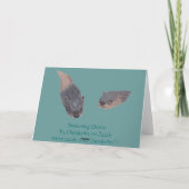 Cartes de remerciement Loutres nageant (Dos)