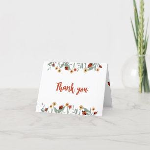 Cartes de remerciement Love Bug