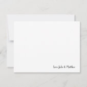 Cartes de Remerciement Lumières de Chaîne en Bois (Dos)