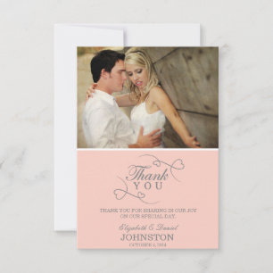 Cartes de remerciement Mariage