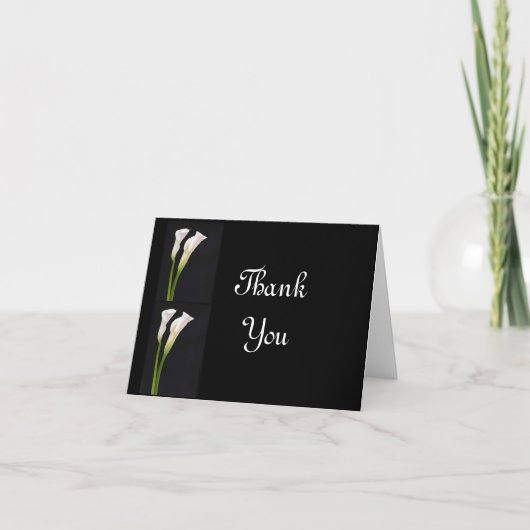 CARTES DE REMERCIEMENT MARIAGE CALA LILY (Devant)