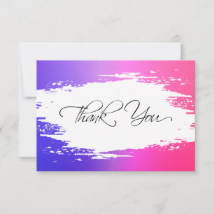 Cartes de remerciement miniatures tendance avec en