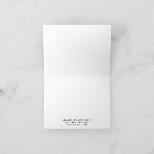 Cartes de remerciement modernes à motifs floraux p (Intérieur)