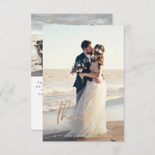 Cartes de remerciement modernes et abordables avec (Devant / Derrière)