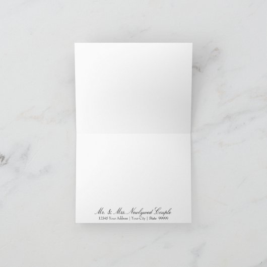 Cartes de Remerciement Notecard Fleurs d'Hydrangea (Intérieur)