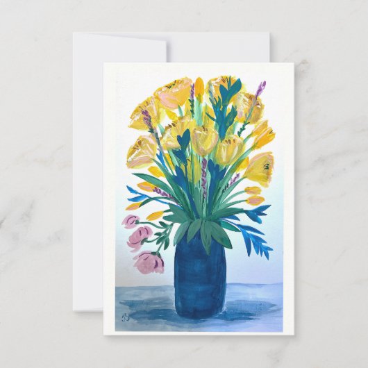 Cartes de remerciement / notes Oma's Flowers (Devant)