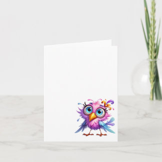 Cartes de remerciement Oiseau Fou Drôle #2