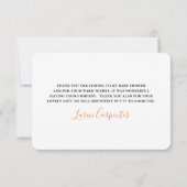 Cartes de remerciement Oranges cuties (Dos)