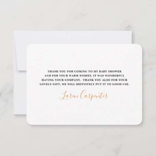 Cartes de remerciement Oranges cuties (Dos)