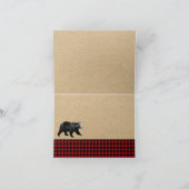 Cartes de remerciement Ours Rustique (Intérieur)