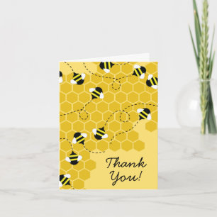 Cartes de remerciement papeterie Bee Kid Miel Chér