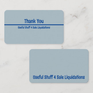 Cartes de remerciement personnalisables Bleu Simpl