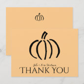 Cartes de Remerciement Personnalisées avec Motif d (Devant / Derrière)