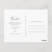 Cartes de remerciement personnalisées avec photo p (Dos)