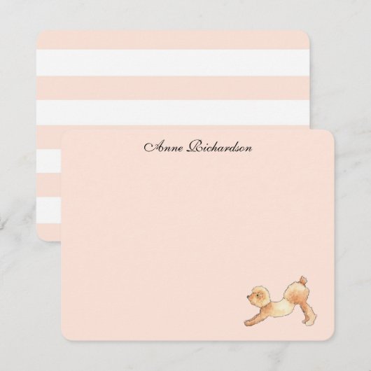 Cartes de remerciement personnalisées en forme de (Devant / Derrière)