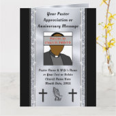 Cartes de remerciement personnalisées pour pasteur (Fleur jaune)